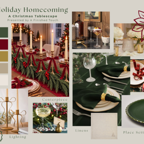 holiday homecoming moodboard